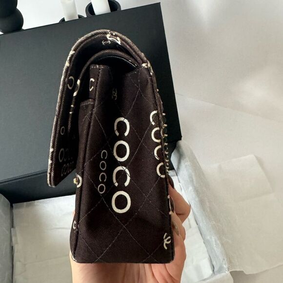 Chanel vintage classic double flap coco print black - Picture 11 of 16